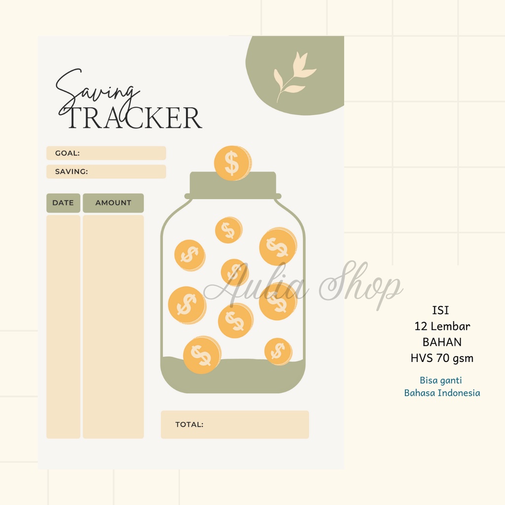 

ISI BINDER (HANYA KERTAS) SAVING GOALS