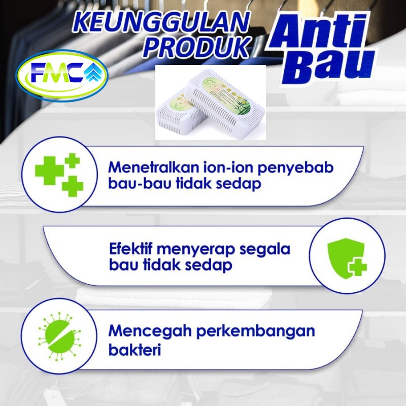 Anti Bau Kulkas Lemari Es Refrigerator Frezer Penghilang Bakteri Fresh Anti Kuman Non Toxic Bebas Bau Tidak Sedap