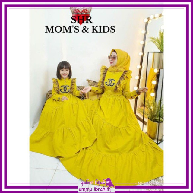 GHUI ~ VIRI / NIKY ORI SHR MOTIF LEOPARD / CHIKA ATIKA COUPLE MAXY DRESS (ORIGINAL SHR)