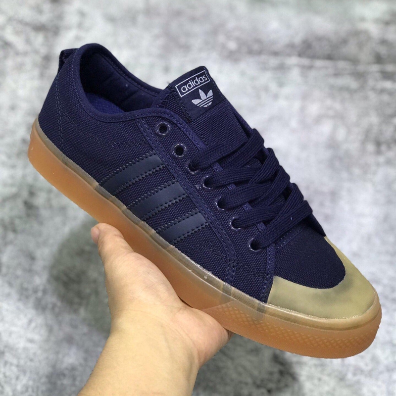 adidas blue canvas shoes