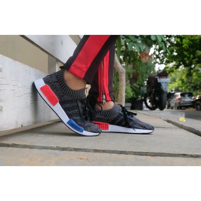 Fashion Way Sepatu Adidas Nmd / Sepatu Sneakers Cowok Adidas Nmd Original - Abu-Abu, 40