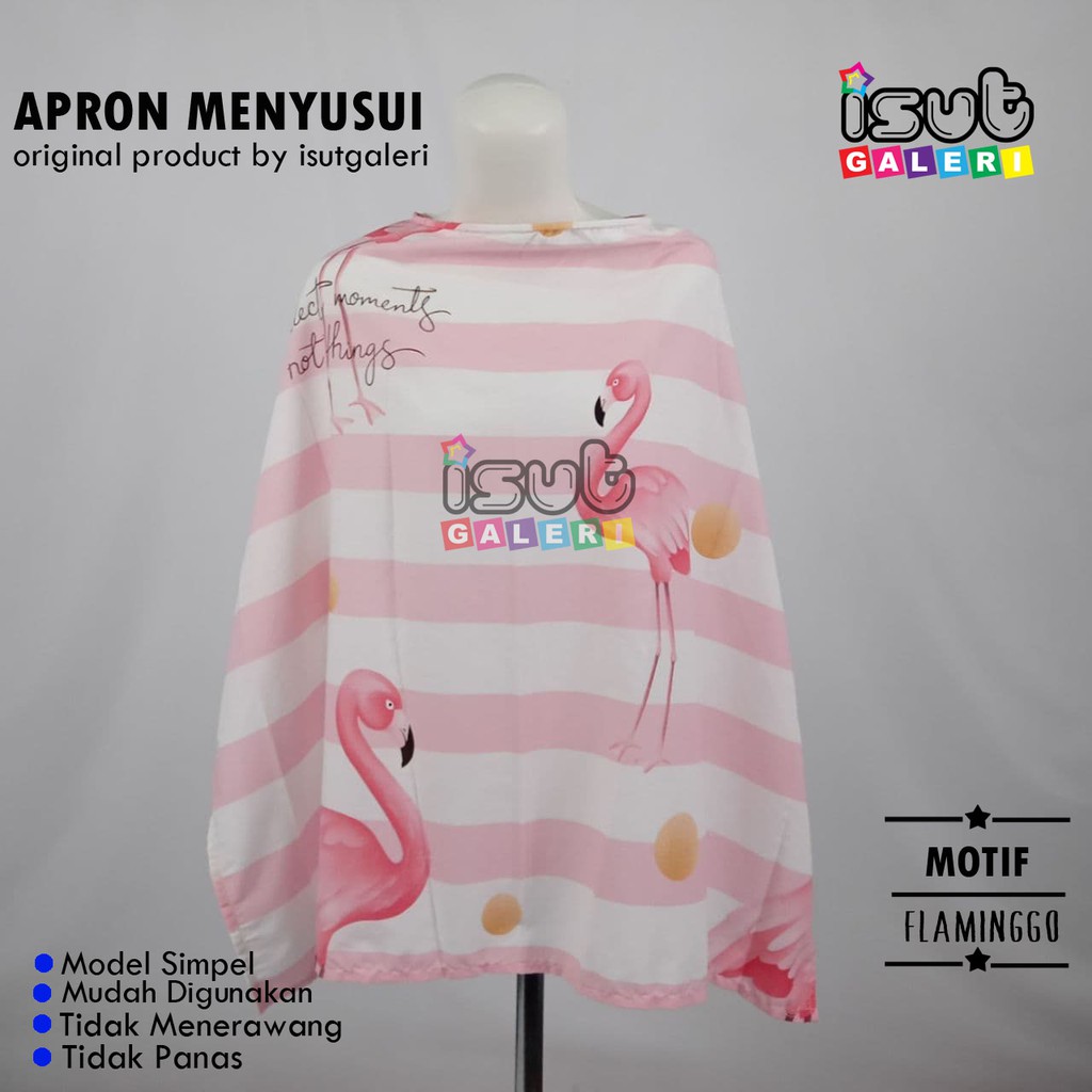 Celemek Apron Menyusui Bayi / cover ASI baju penutup menyusui MPASI susu bayi