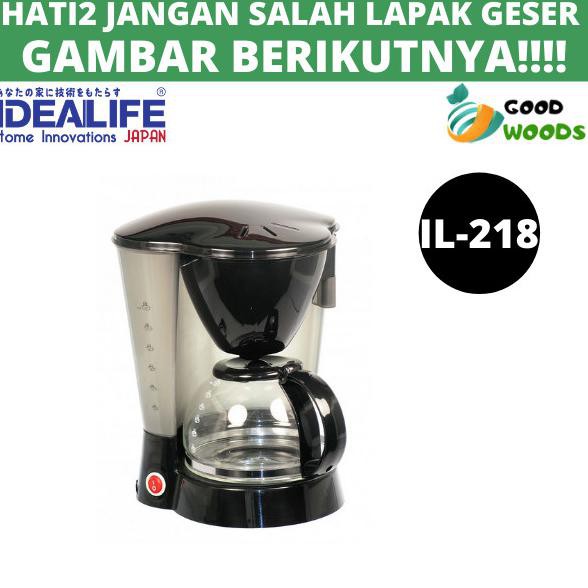 Produk Terbaik] Coffee Maker (Il-218) / Pembuat Kopi | Idealife - Garansi 1 Tahun
