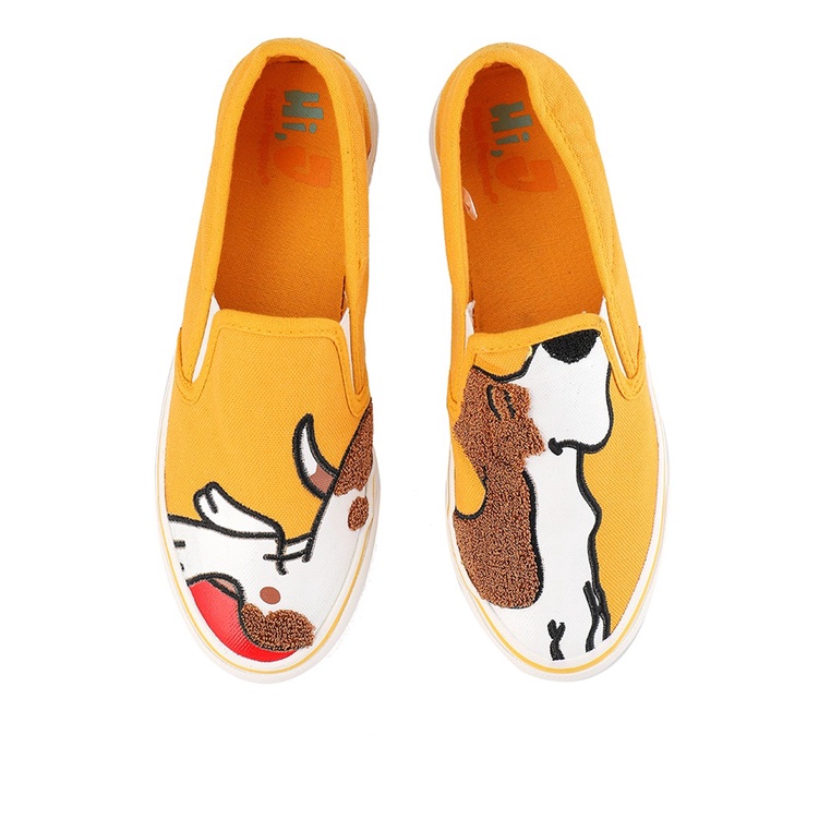 SEPATU SLIP ON WANITA HUSH PUPPIES ORIGINAL CASUAL BRANDED YELLOW HW16