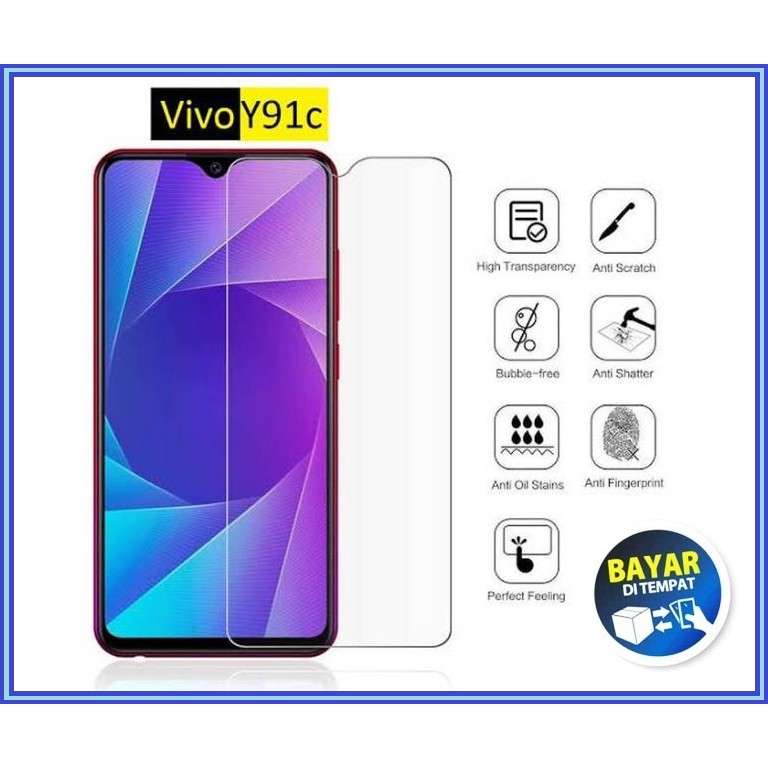 Tempered Glass Vivo Y91 / Vivo Y95 / Vivo Y91C Premium Quality Anti Gores Kaca