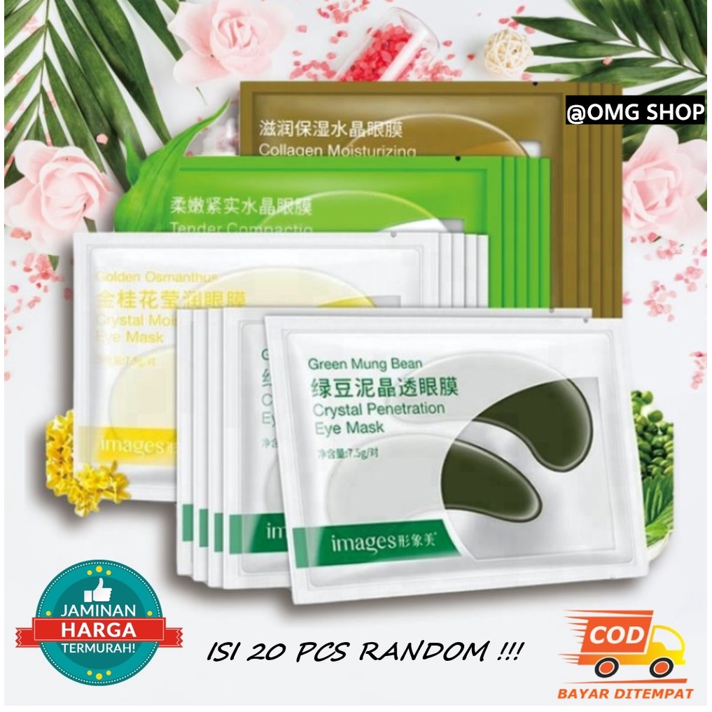 20 Pcs CAMPUR IMAGES Masker Mata Panda / Images Collagen Eye Mask / Masker Mata Collagen / Masker Mata Untuk Tidur / Eye Patch Mask Anti Kerut Melembabkan Menutrisi Skincare Wajah ORIGINAL