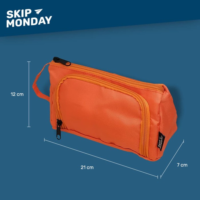 

Lucu Skip Monday Max Capacity Pencil Case - Tempat Pensil Alat Tulis Jumbo Bergaransi