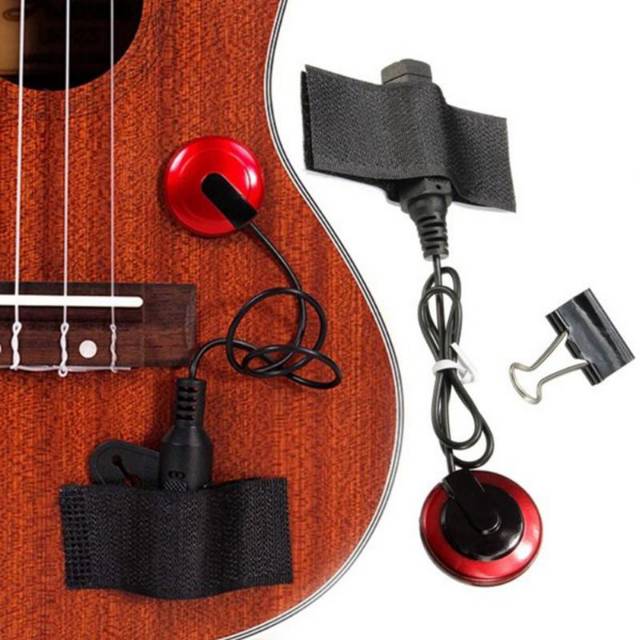 Spul tempel gitar ukulele biola  violin cajon piezo pickup transducer  spul gitar tempel