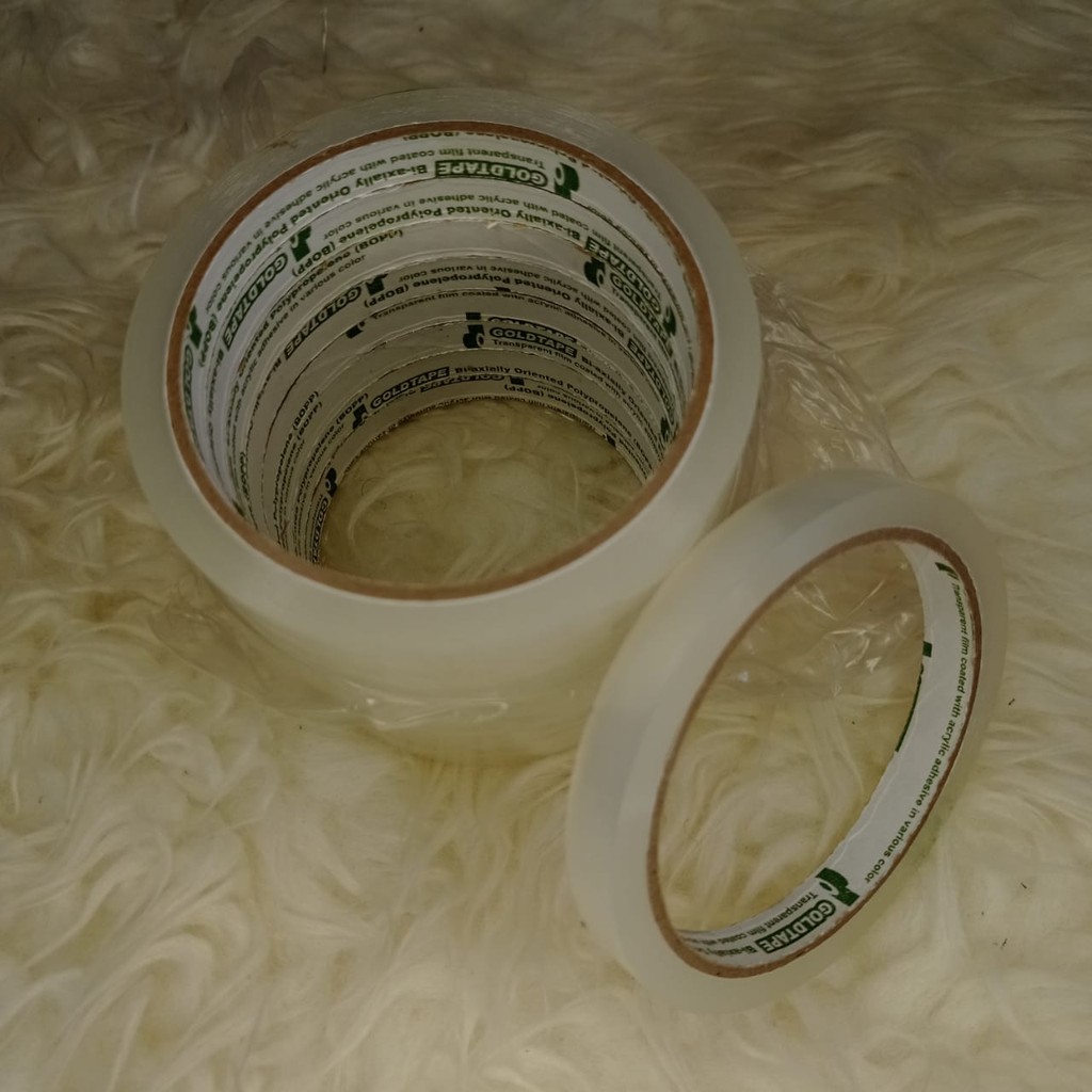 selotip goldtape bening ukuran 1/2&quot;