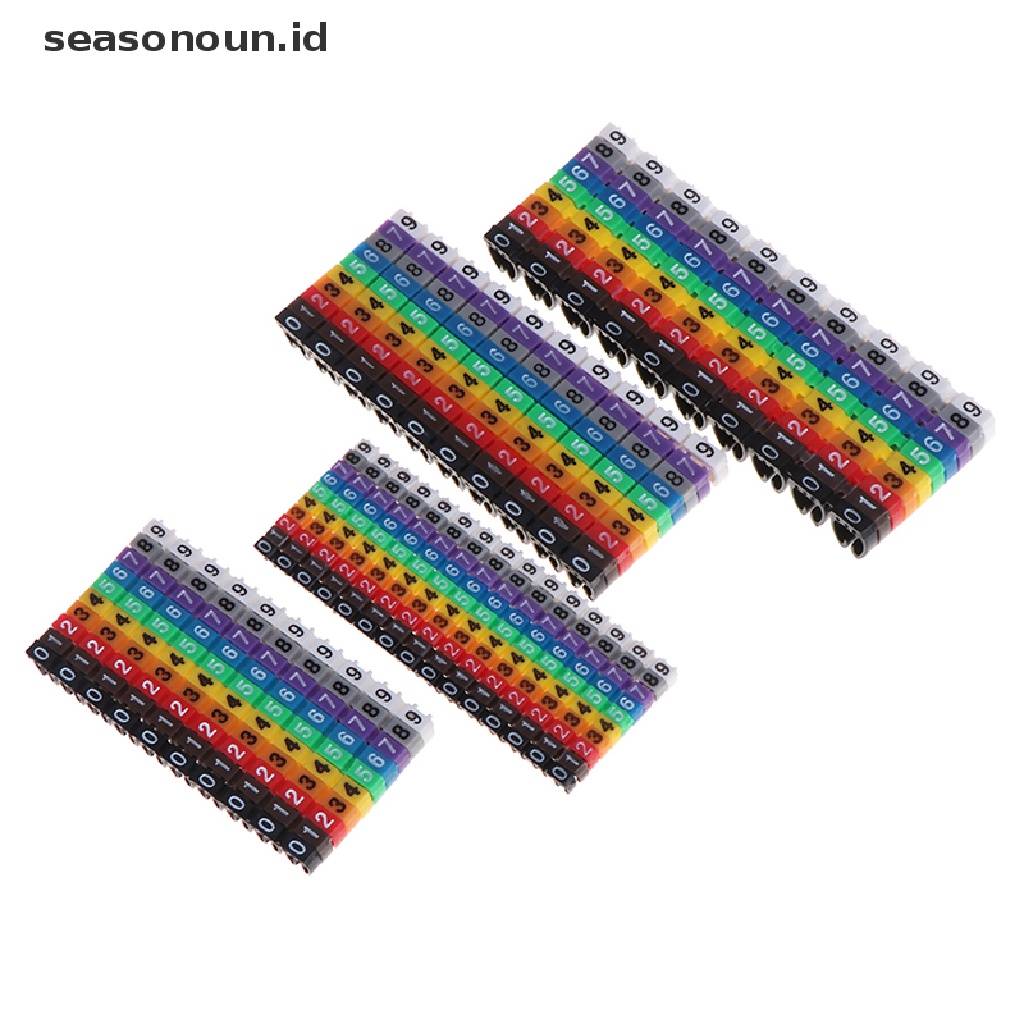 (seasonoun) Penanda Kabel Tipe C Warna-Warni Untuk 1.5 / 2.5 / 4 / 6mm2
