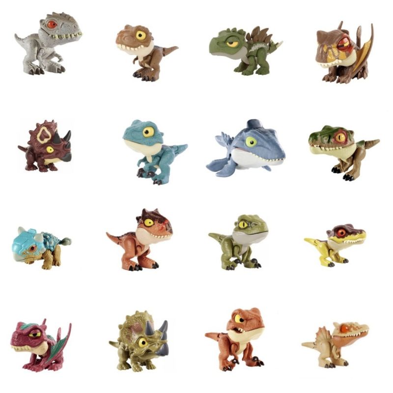 Jurassic World Snap Squad miniatur dinosaurus Wave 1 - 6