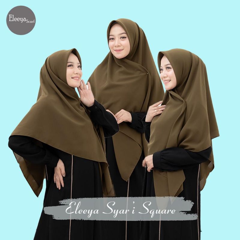 HIJAB SEGIEMPAT SYARI 130 x 130 || ELEEYA ORIGINAL