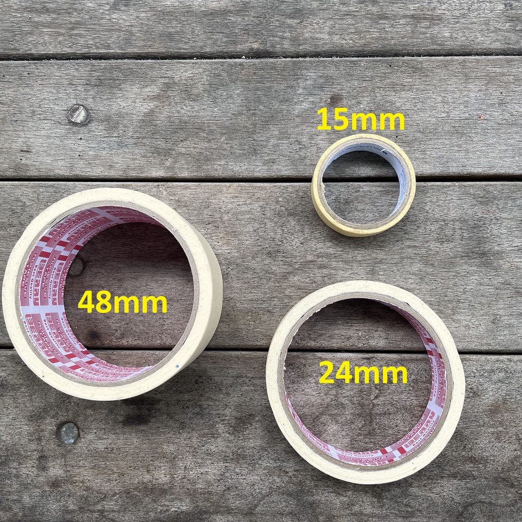 

Solasi Kertas TUKANG - REKAT KUAT Masking Tape Isolasi Solasi Lakban Uk. 15mm