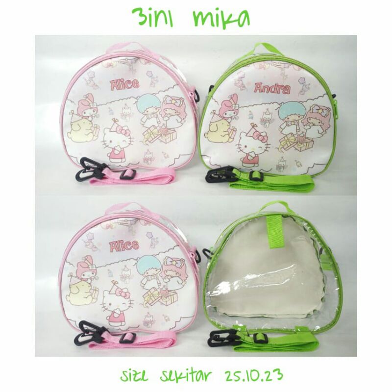 

Goodie Bag custom / tas ulang tahun / souvenir ultah/ tas mika 3 in 1