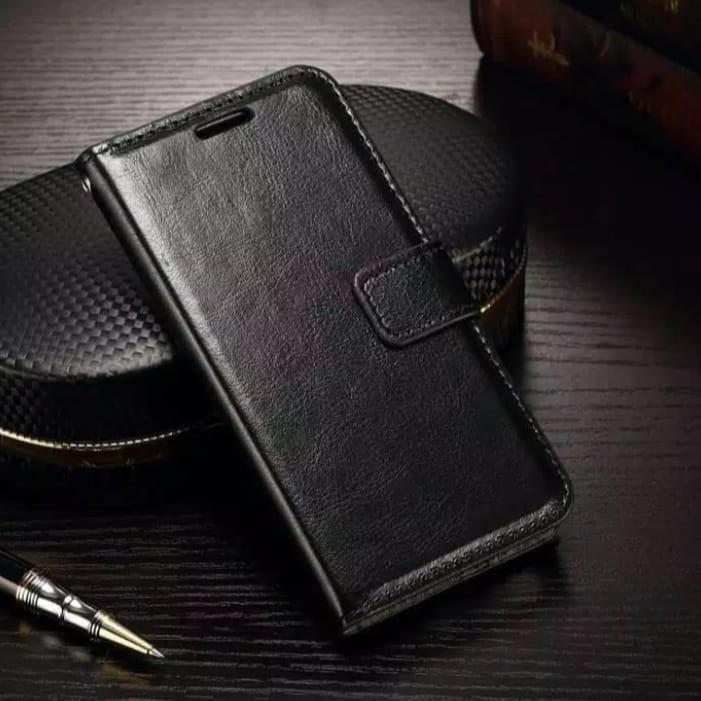 Xiaomi Poco F1 Flip Cover Kulit Aimile Leather Walet Dompet Kulit