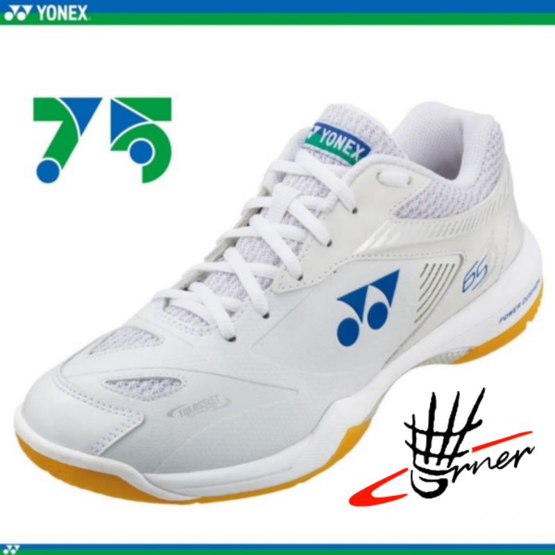 Sepatu Badminton Yonex SHB 65Z2M / 65 Z 2 M Men / 65 Z2 M 75th Edition White Original SP