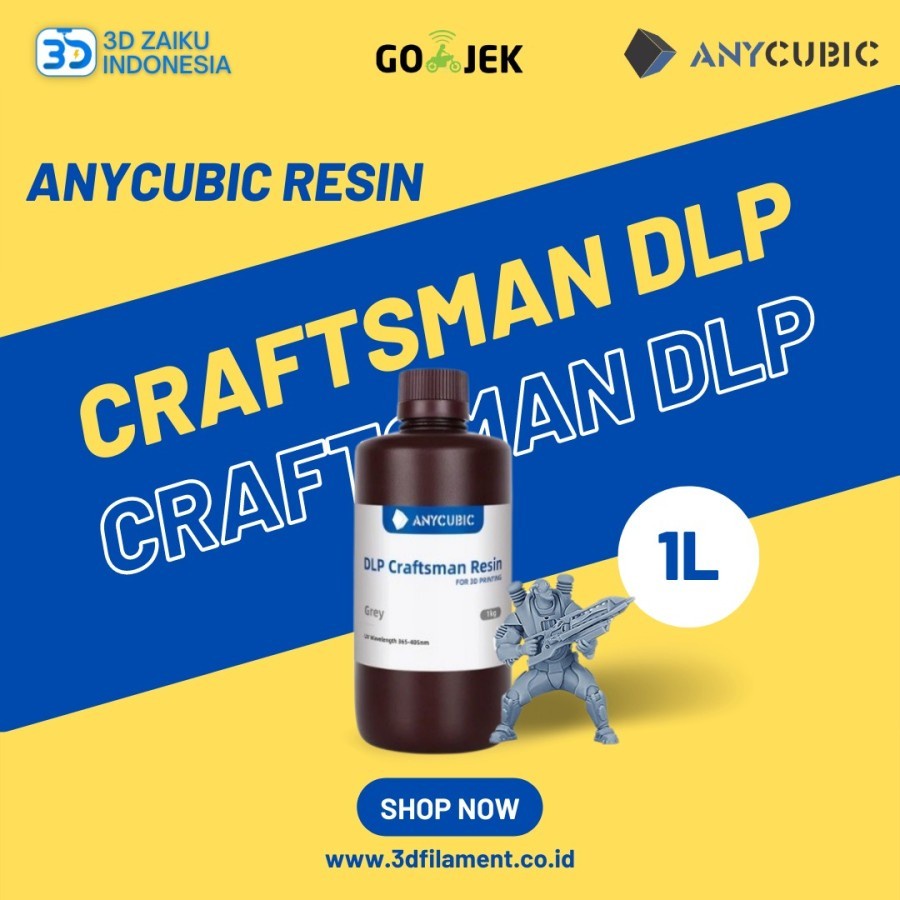 Anycubic Resin Craftsman High Detail Resin 3D Printer Refill 1 Liter