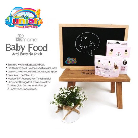 TERMURAH!! Dr Mama Baby Food - Anti Bacteria Pack [30PCS]