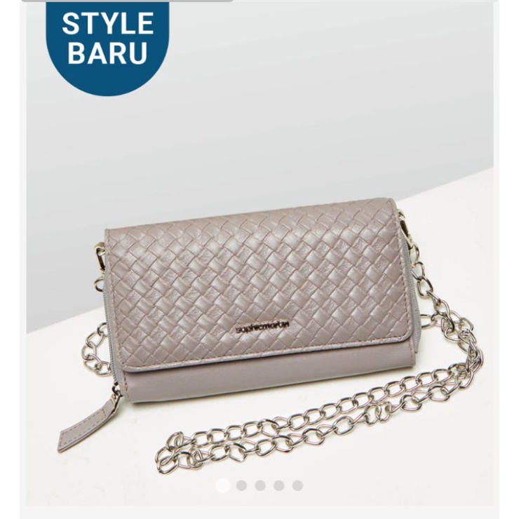 DOMPET WANITA DOMPET PANJANG DOMPET TALI WOVEINA Sophie Martin W2438G3 DOMPET TALI RANTAI DOMPET WAN