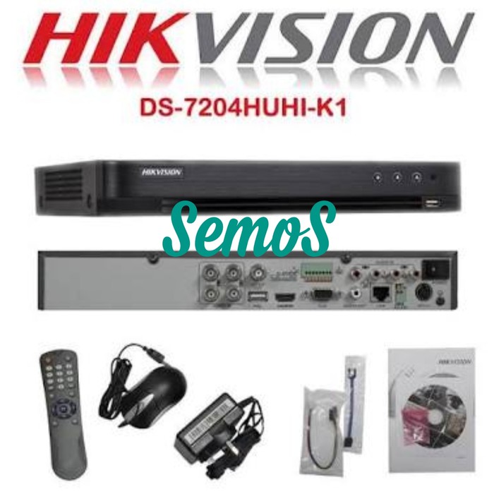 DVR 4 Channel Hikvision 5MP 7204 HUHI K1