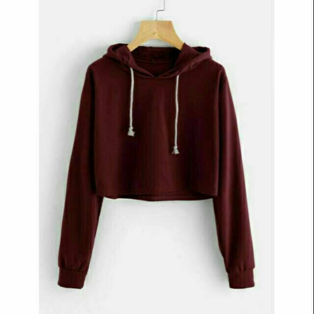 JAYA.Co Sweater Hoodie CROP BASIC 6 Warna