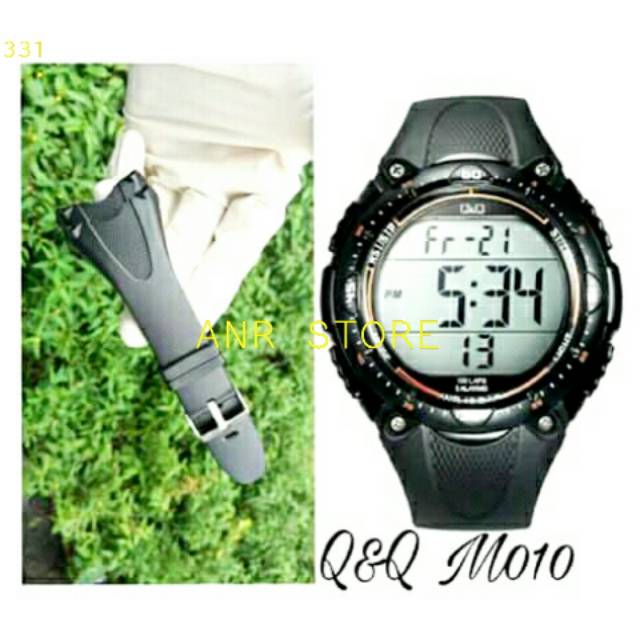 Tali Jam Q&amp;Q QnQ M010 Rubber Strap Jam Tangan QQ M-010