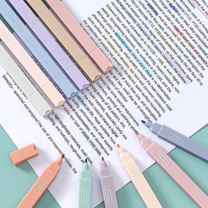 

ヤ Kyuka 2 in 1 Sketch Marker Highlighter Pen Art Painting Spidol Dual Tip Pastel dalam Set & Satuan Model Baru