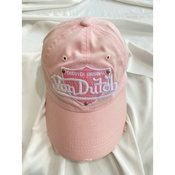 (BOOKED) soft pink von dutch cap