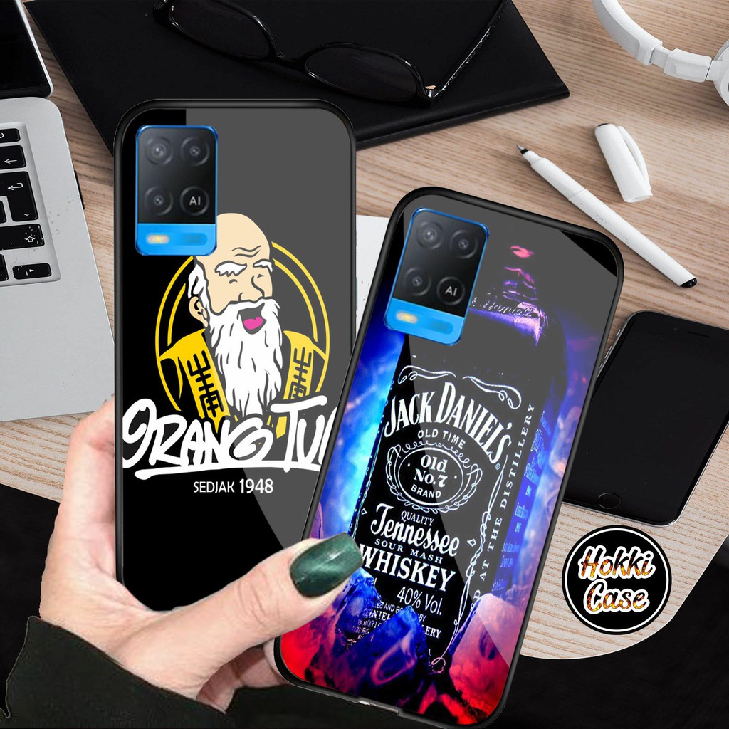 Soft Case Glass Kaca Oppo A54 - [536] - Casing Kaca oppo A54 - Softcase Hp oppo A54 - Case oppo A54