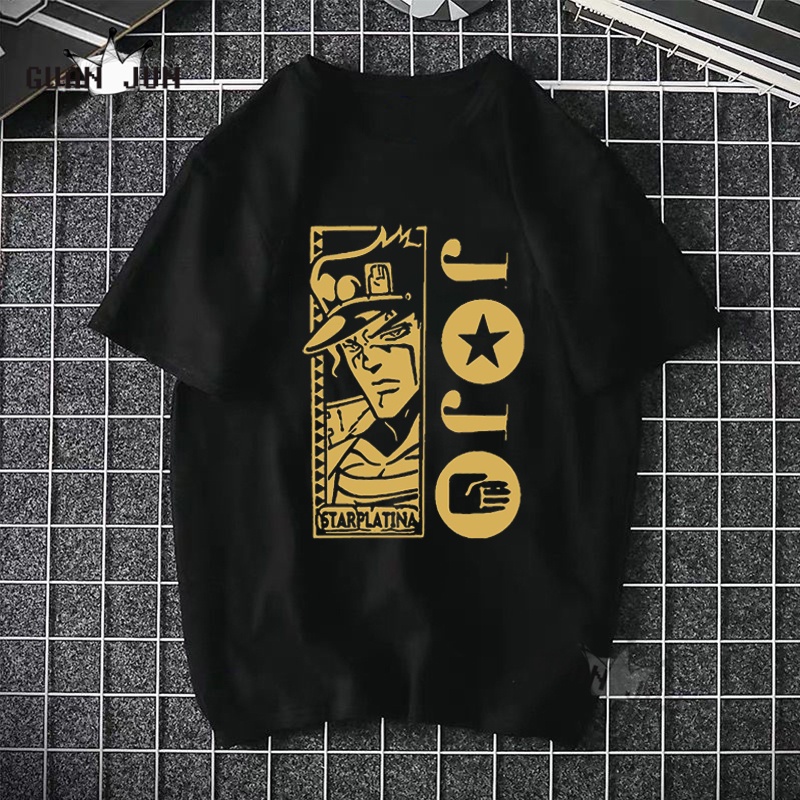 Tshirt Jojo Starplatina Anime Manga Premium Unisex