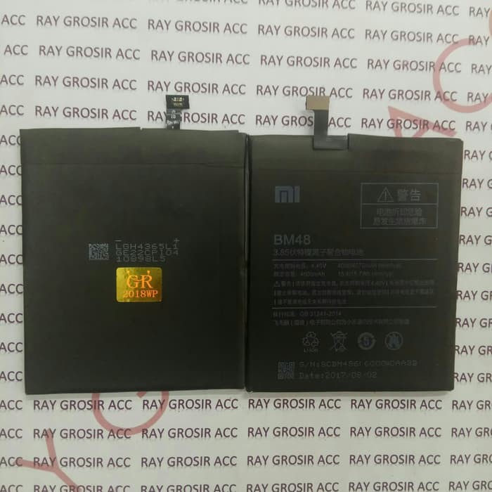 Baterai Original Xiaomi BM48 , BM 48 , BM-48 Mi Note2