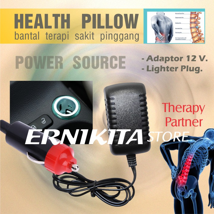 HEALTH PILLOW BANTAL KESEHATAN TULANG BELANG - Alat Terapi Sakit Pinggang