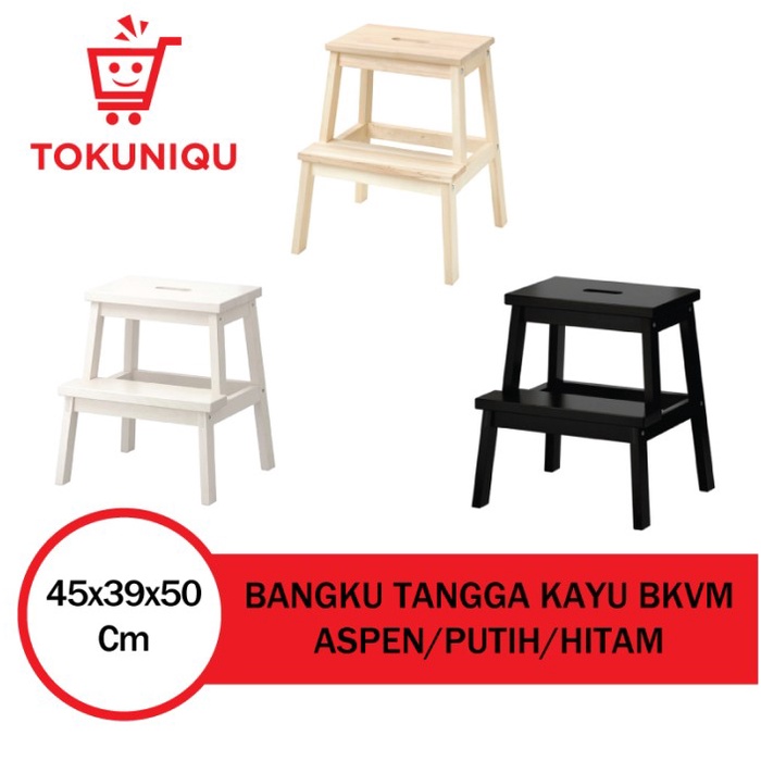 Bangku Tangga Kayu 2 Step / Tangga Kecil 2 Tingkat / Step Stool BKVM