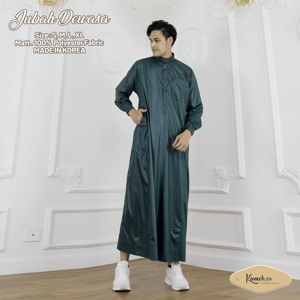 jubah ar-rias warna ijo army