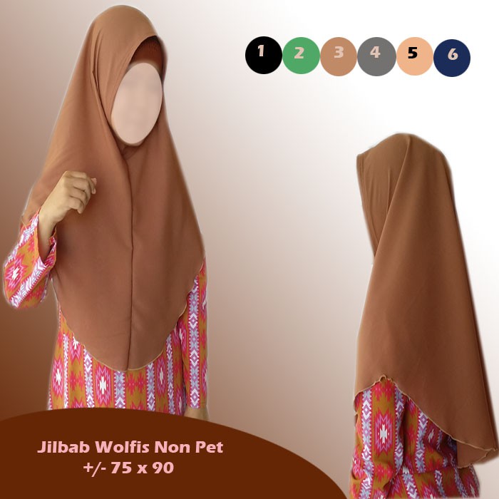 Jilbab wolfis terbaru ukuran M 07