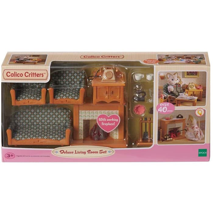 deluxe living room set sylvanian