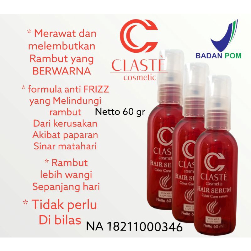 HAIR SERUM / VITAMIN RAMBUT MERAH CLASTE