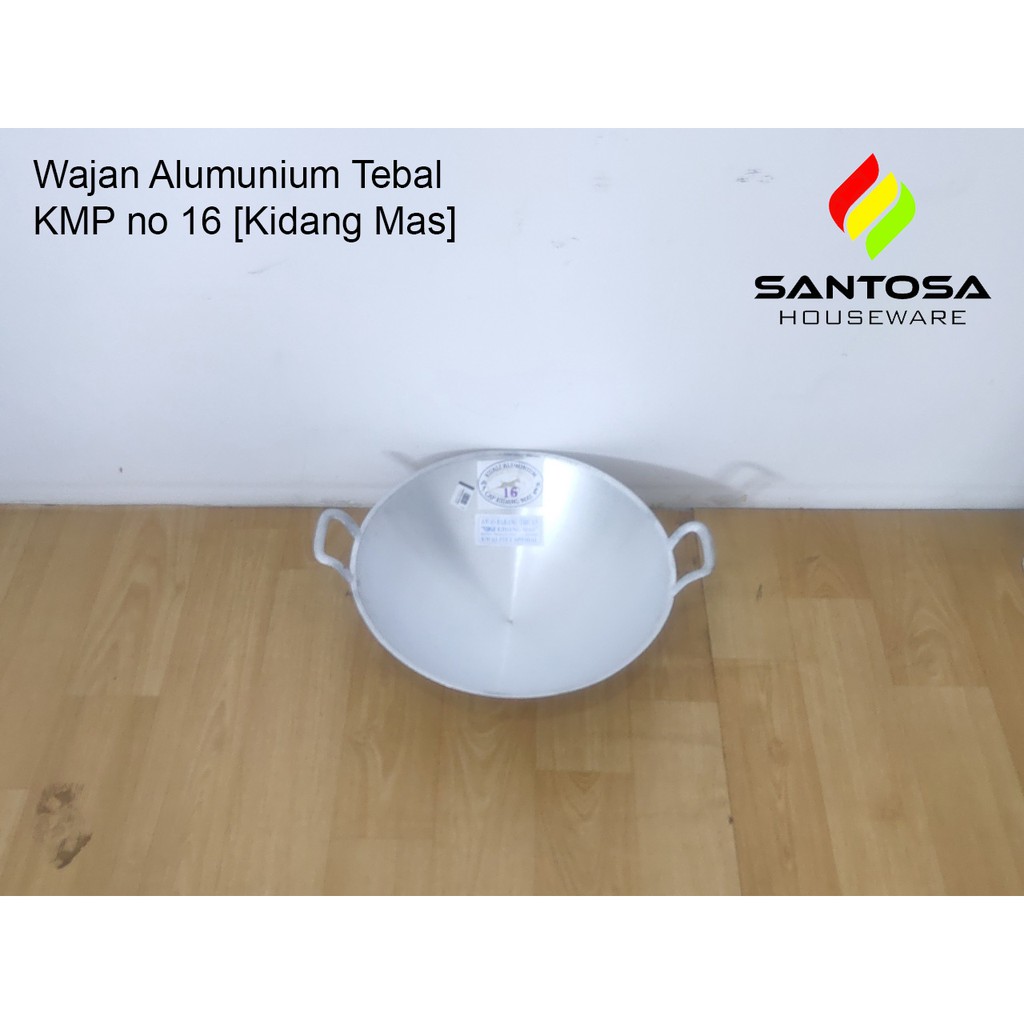 Wajan Alumunium Tebal KMP no 16 [Kidang Mas]