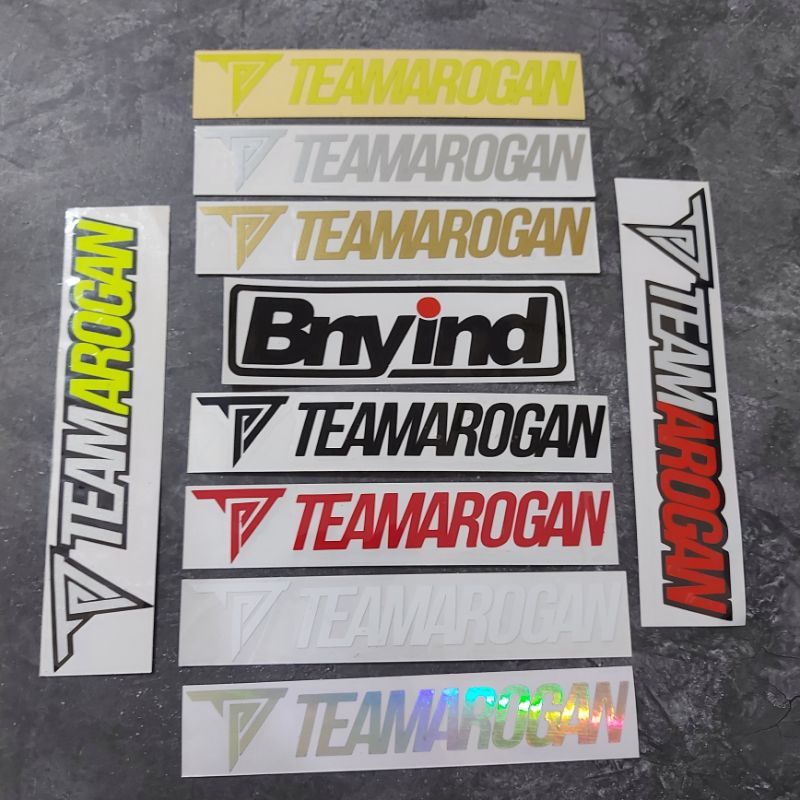 STICKER TEAMAROGAN CUTTING