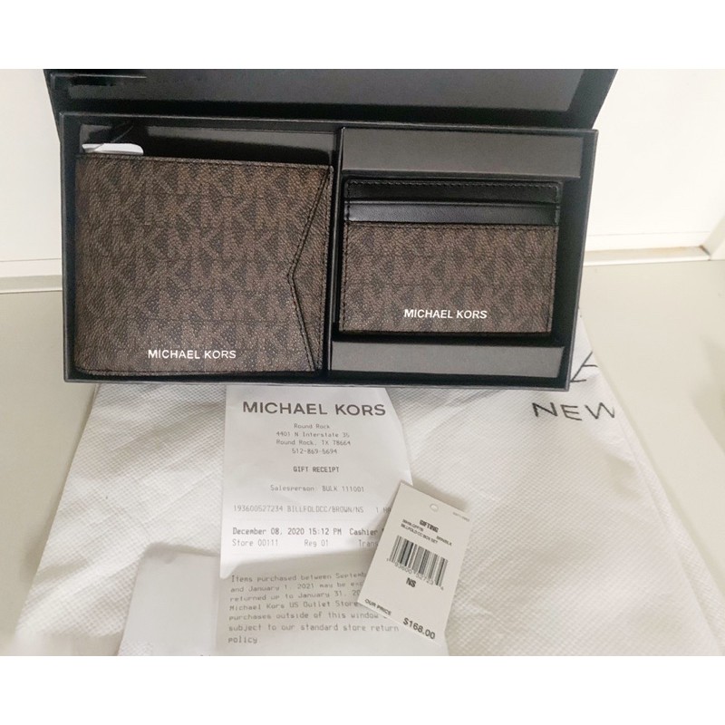Michael Kors Gift Set Wallet ( dompet pria )
