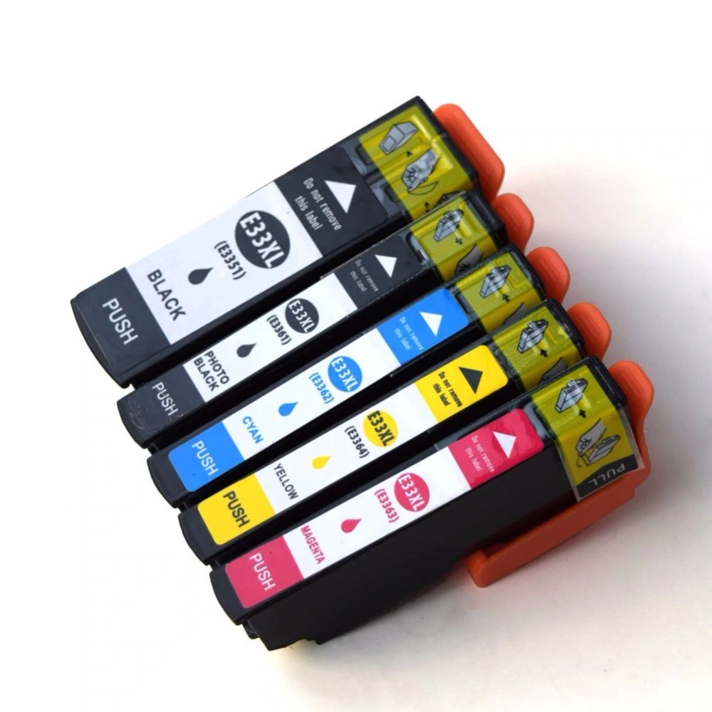 

5 Pack T33 33XL T3351-T3354 Ink Cartridge Compatible For Epson Expression Premium XP-530