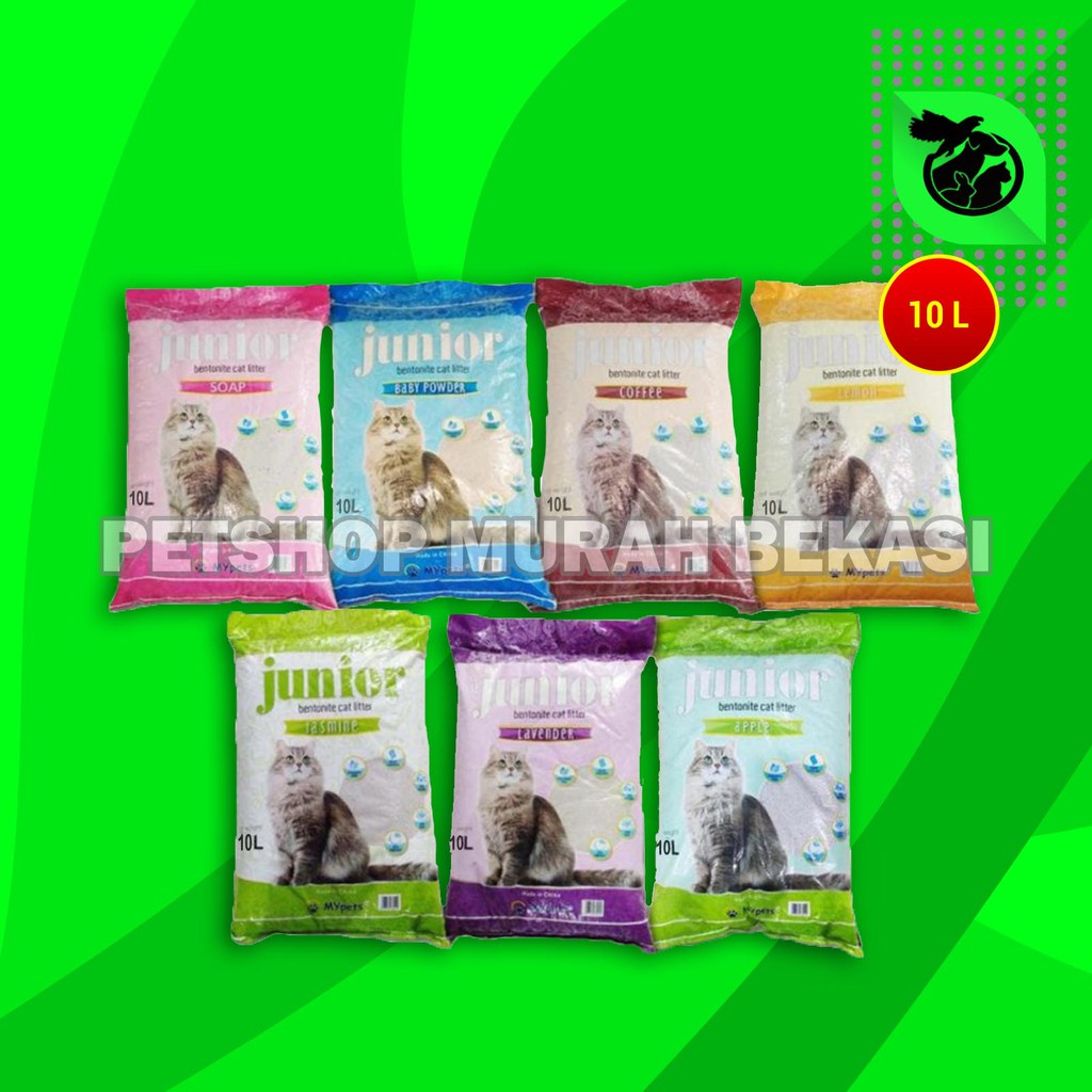 GOSEND Pasir Kucing Gumpal Wangi Junior 10 Litter Clumping