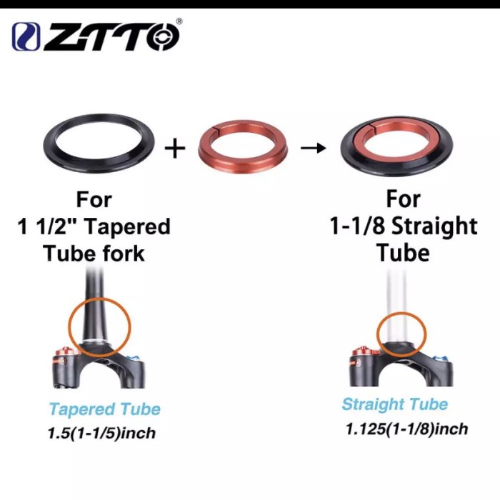 Headset Bearing ZTTO CNC tappered taper ZS44-ZS56 ST