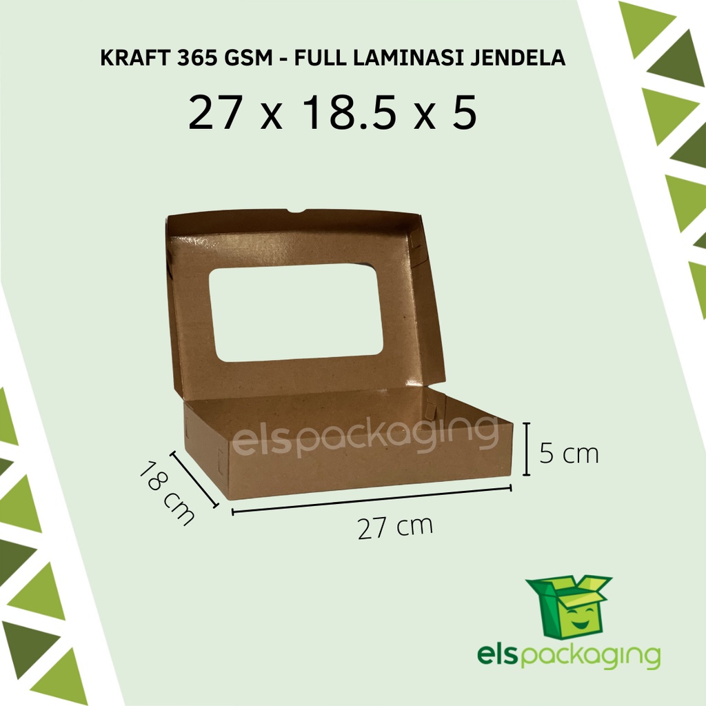 

Dus Kraft Dus Coklat Dus Donat isi 6 Murah Dus Donat Tahan Minyak Dus Donat Laminasi Jendela 27x18.5x5
