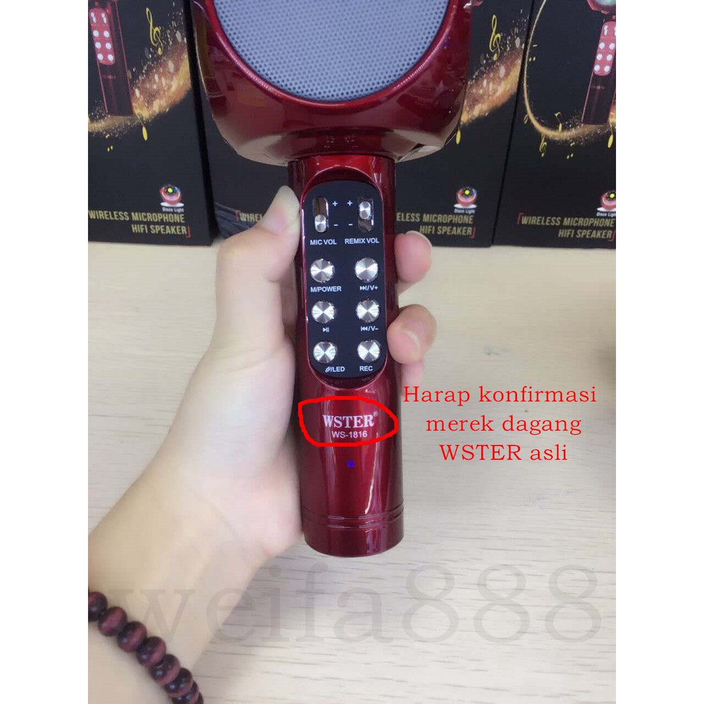 Original Edition!!! WS1816 Bluetooth Wireless Home Pengguna Outer Mikrofon Pilihan Mikrofon