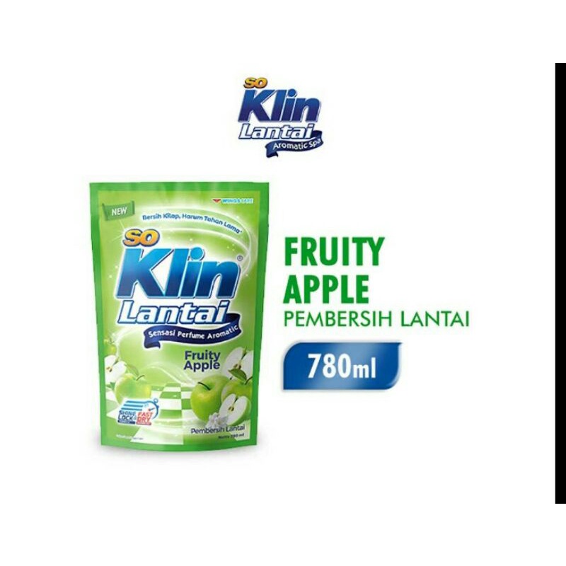 so Klin Pembersih Lantai Fruity Apple 780 ml