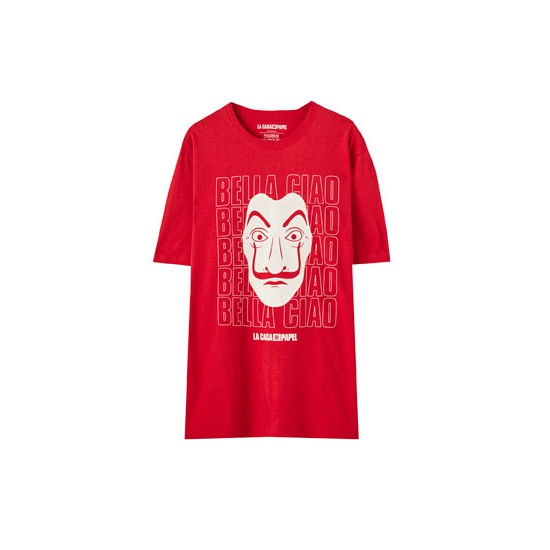 [COD] TSHIRT / KAOS PULL*BEAR x LA CASA DE PAPEL MONEY HEIST (ORIGINAL)