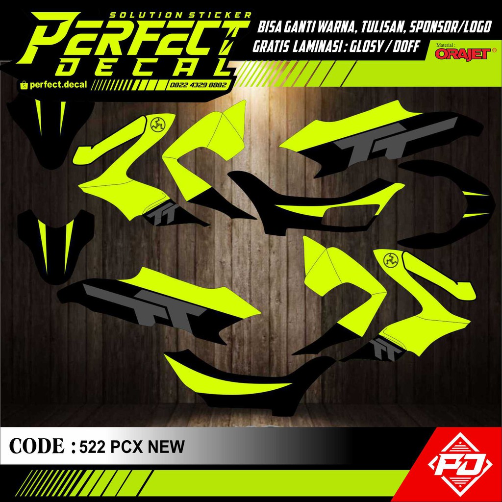Decal Stiker Motor HONDA PCX 160cc Lama/New Full Body Sticker Custom Variasi