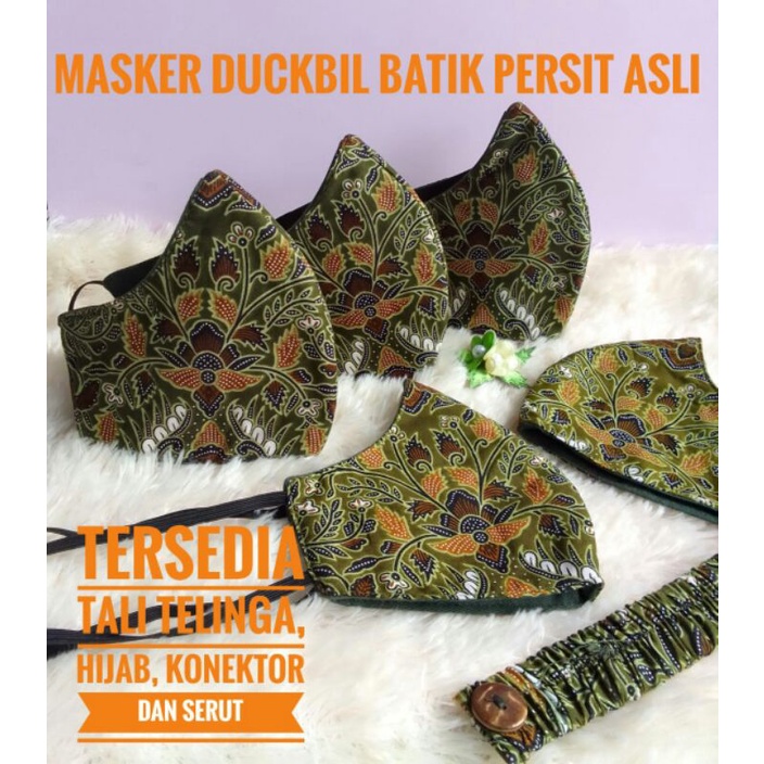 Masker Batik Persit ASLI Duckbill