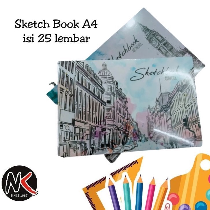 

Sketch Book/Sketchbook INA ARTWORK A4 (isi 25 lembar)